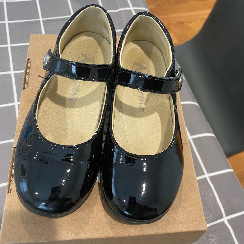 Naturino Black Patent Leather Kids Mary Jane Shoes eu 26